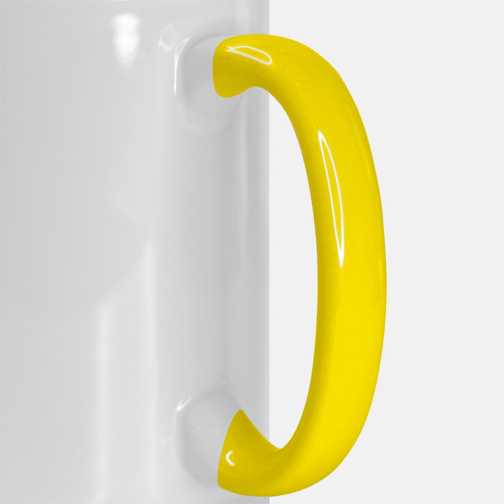 Mug Deluxe 15oz. (Yellow + White)
