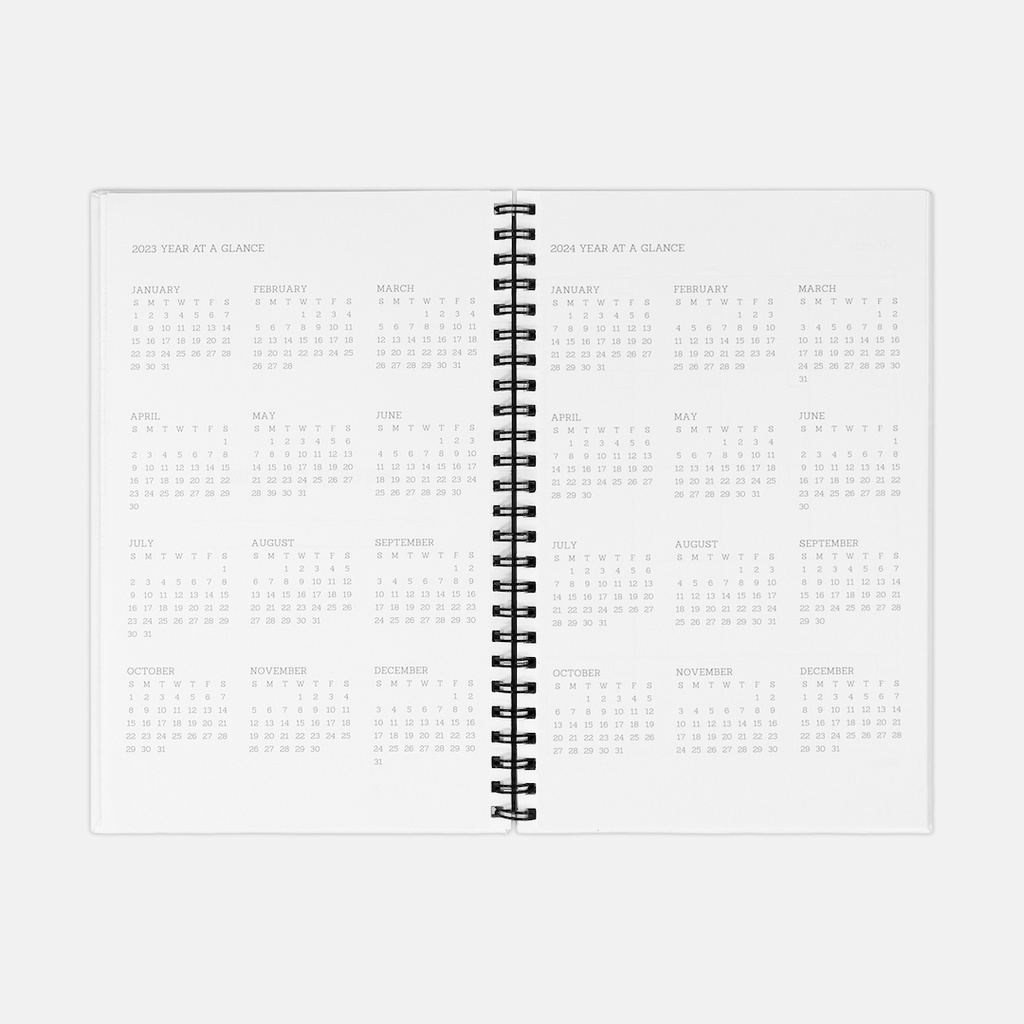 Planner Hardcover Spiral 5.5 x 8.5
