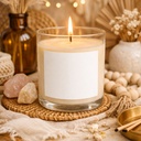 Straight-Sided Clear Glass Candle - Libby 2917 - Style 1