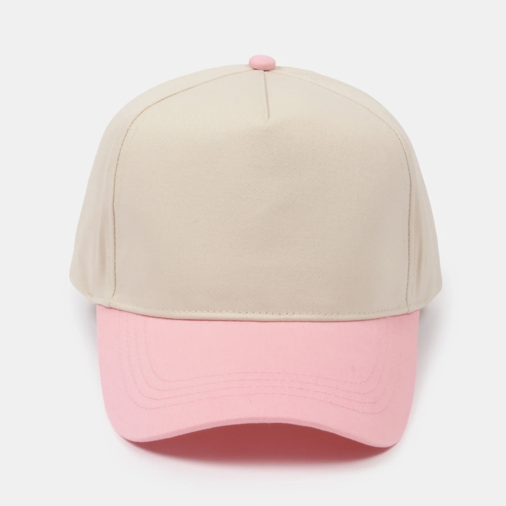 Two-Tone 5 Panel Baseball Cap