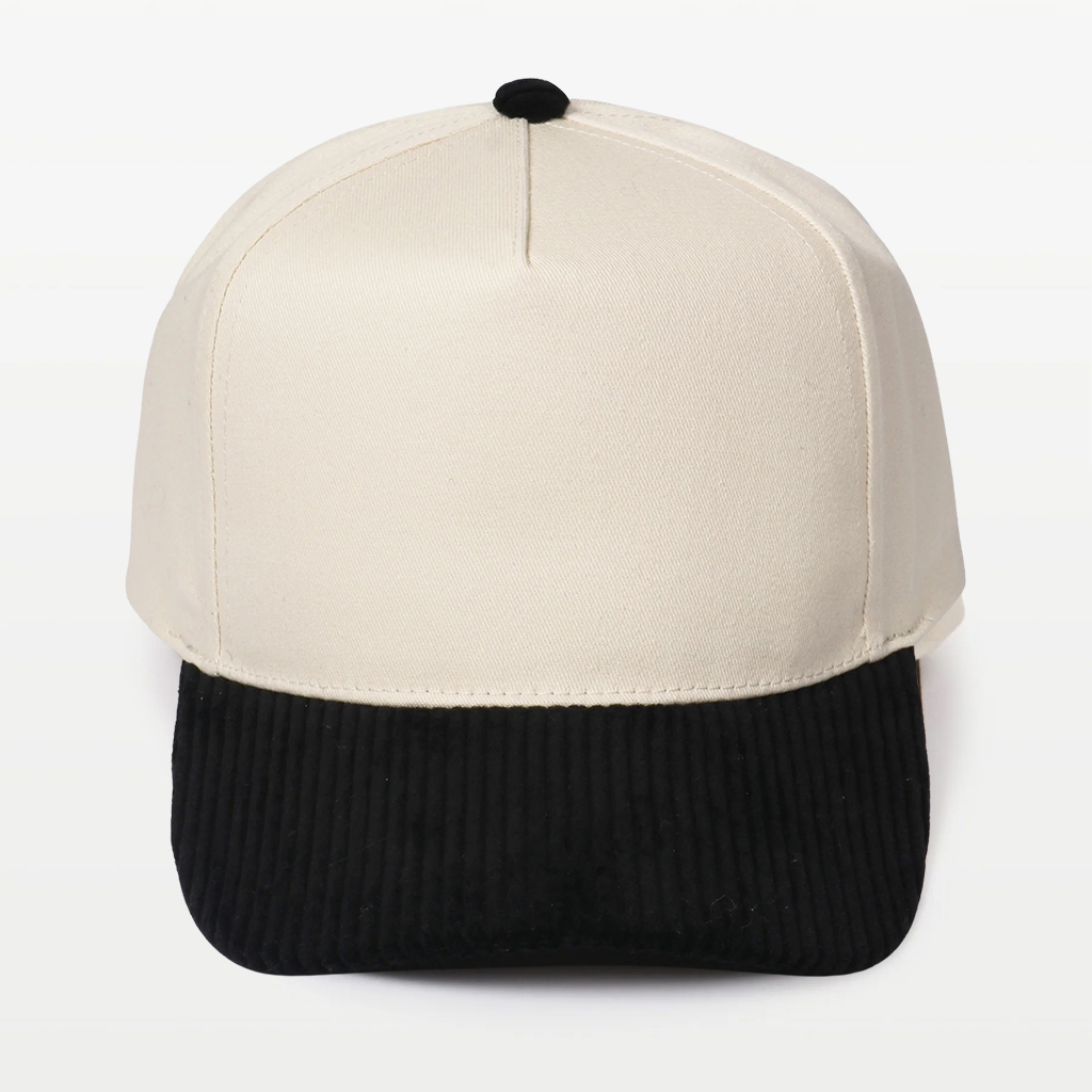 Corduroy Brim 5 Panel Baseball Cap