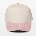 Corduroy Brim 5 Panel Baseball Cap