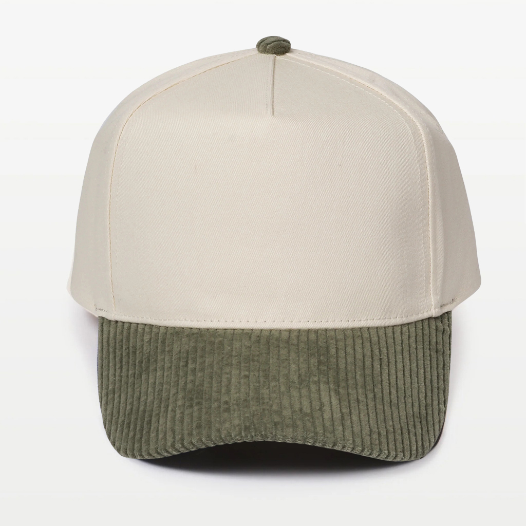 Corduroy Brim 5 Panel Baseball Cap
